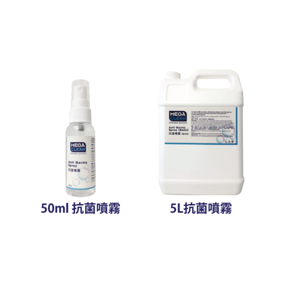MegaClean 抗菌噴霧 (75%食用級酒精)