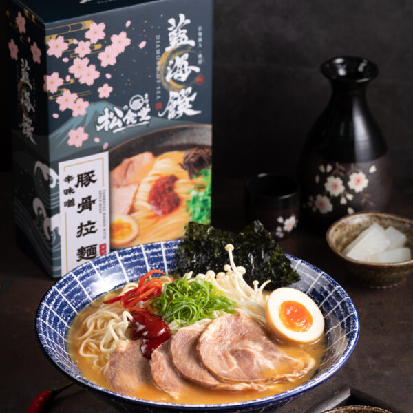 藍海饌x松食堂 辛味噌豚骨拉麵 (2入裝)