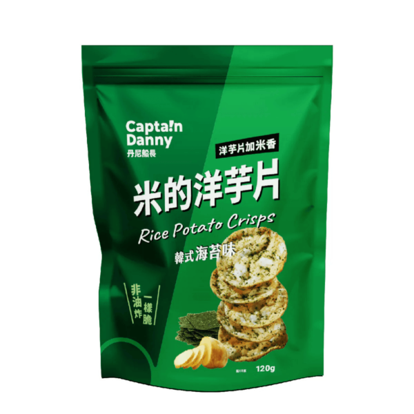 丹尼船長 - 非油炸米的洋芋片 韓式海苔味 (奶素) 120g